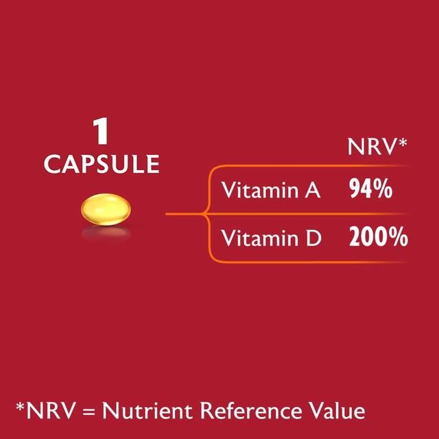 Seven Seas Cod Liver Oil One A Day Omega-3 Fish Oil & Vitamin D Caps 120 per pack