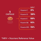 Seven Seas Cod Liver Oil Plus Multivitamins Omega-3 Fish Oil Capsules 90 per pack