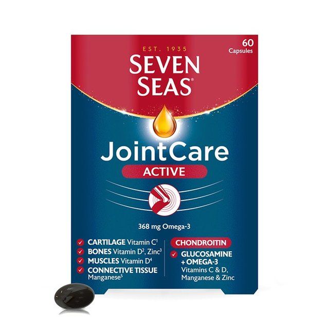 Seven Seas JointCare Active Glucosamine Omega-3 & Chondroitin 60 Caps 60 per pack