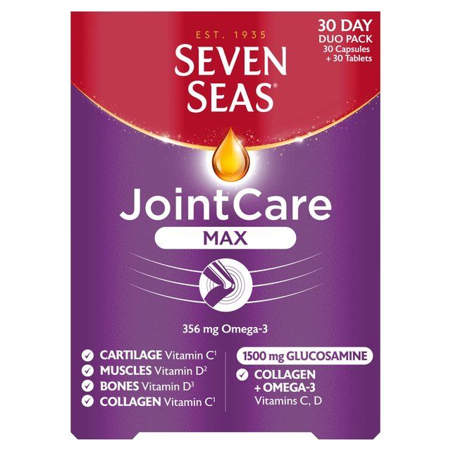 Seven Seas JointCare Max Glucosamine 1500mg 30 Day Duo Pack 60 per pack