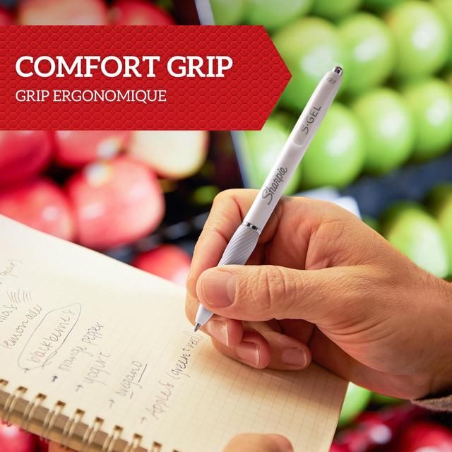 Sharpie S-Gel Gel Pens 0.7mm Black & Blue 4 per pack