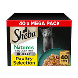 SHEBA Natures Collection Cat Pouches Poultry Collection in Jelly 40 x 85g