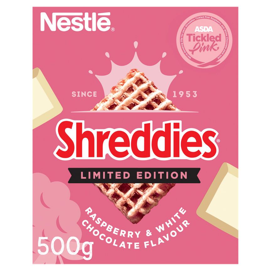 Shreddies Limited Edition Raspberry & White Chocolate Flavour 500g