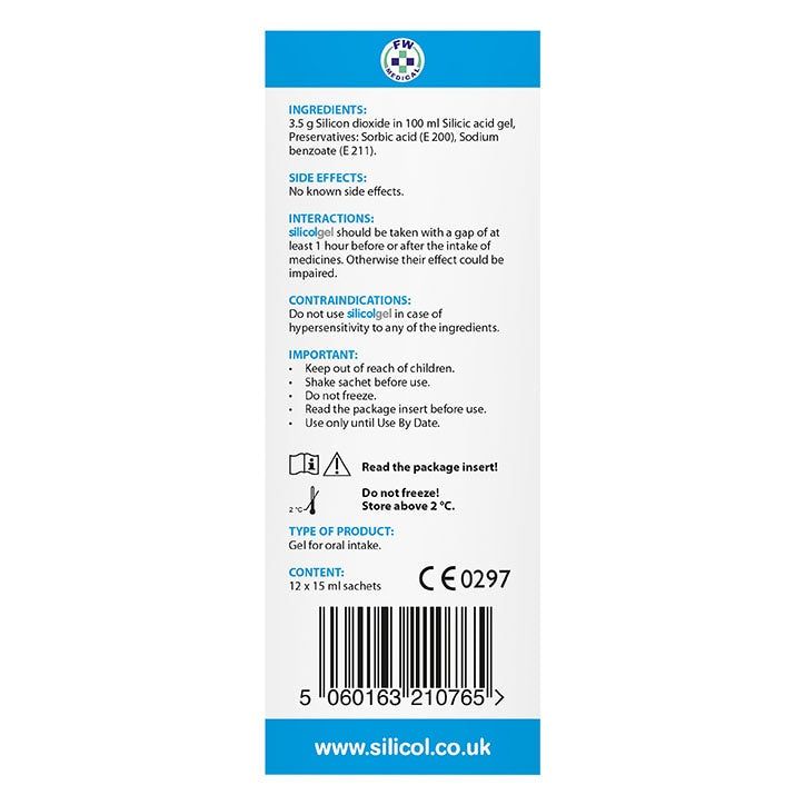 Silicolgel Colloidal Silicic Acid Sachets 12x15ml