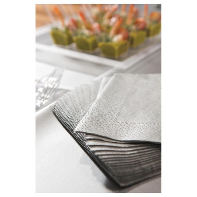 Silver Paper Napkins   20 per pack