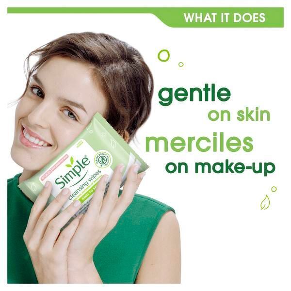 Simple Kind to Skin Cleansing Facial Wipes 7 wipes
