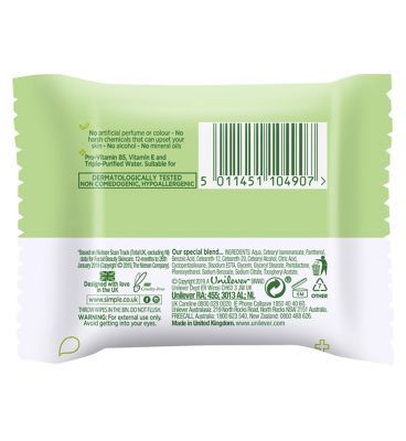 Simple Kind to Skin Eye Make-Up Remover Pads 30 pc