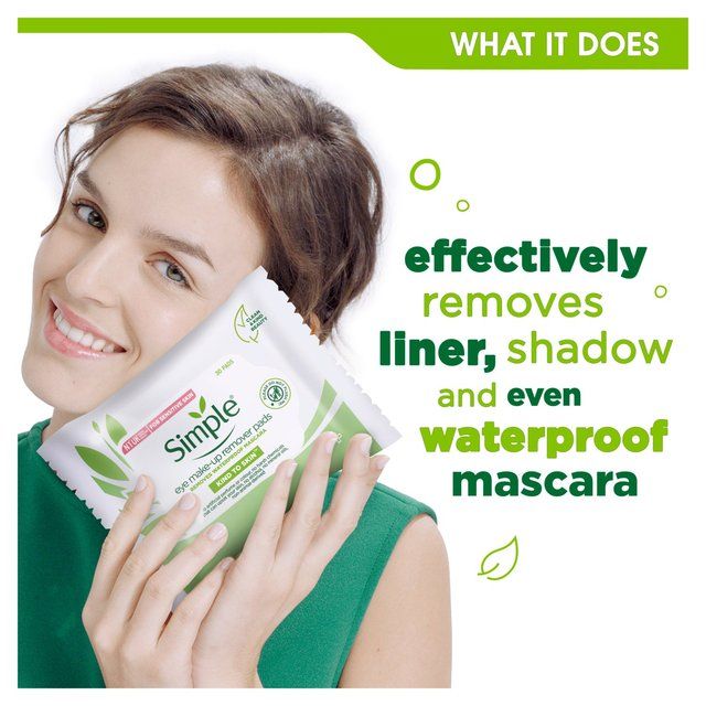 Simple Kind to Skin Eye Make Up Remover Pads 30 per pack