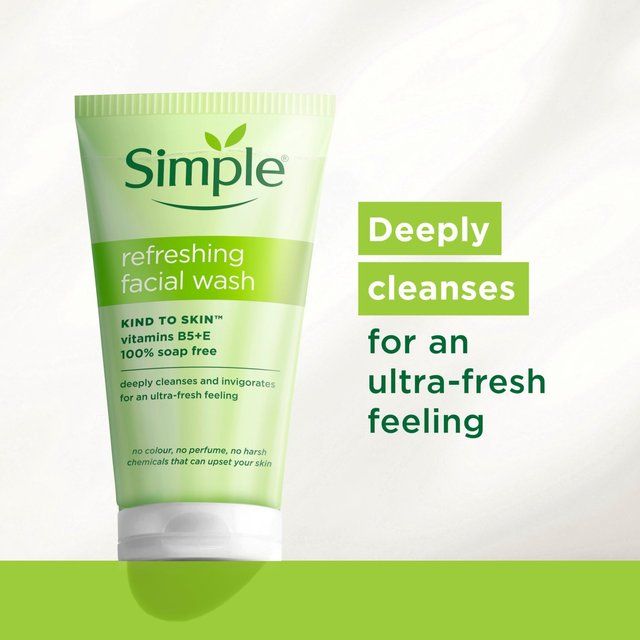 Simple Kind to Skin Refreshing Facial Gel Wash 150ml