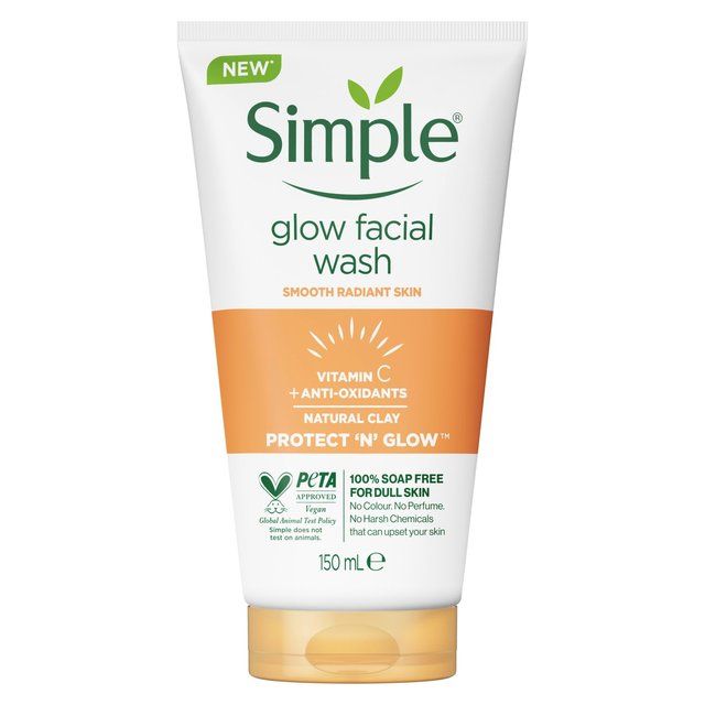 Simple Protect 'N' Glow Express Glow Clay Polish Cleanser 150ml