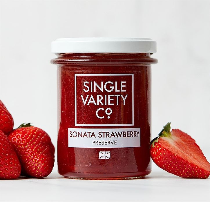 Single Variety Co Sonata Strawberry Preserve 225g Blood Orange