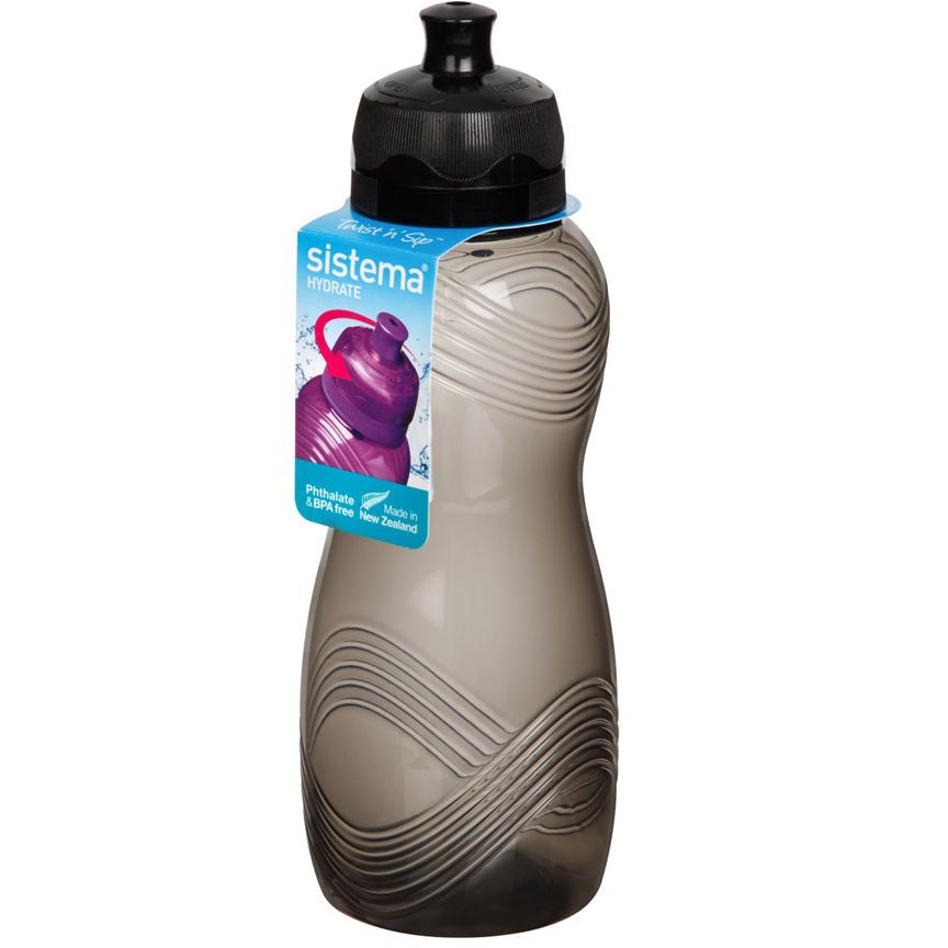 Sistema Hydrate 600ml Wave Bottle (Colours Vary)