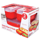 Sistema Microwave Heat & Eat Container Set 3 Pack 3 per pack