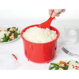 Sistema Plastic Microwave Rice Steamer Red 2.6L