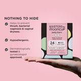 &SISTERS by Mooncup Organic Liners Toxin-free Bio-wrapped 24 per pack - McGrocer