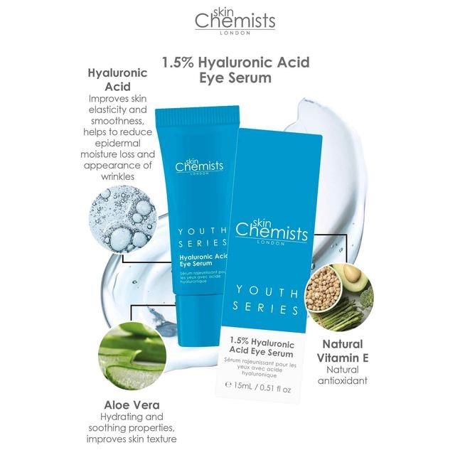 SkinChemists Youth Series Hyaluronic Acid Eye Serum 15ml