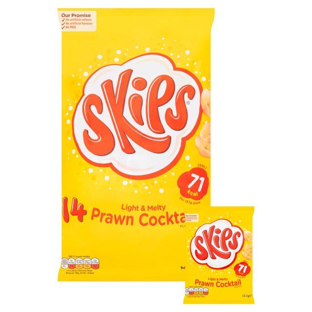Skips Prawn Cocktail Multipack Crisps 14 per pack