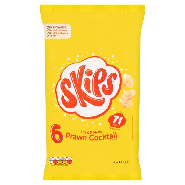 Skips Prawn Cocktail Multipack Crisps 6 per pack