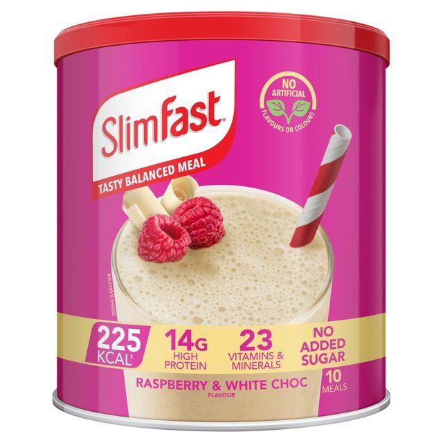 SlimFast Raspberry & White Chocolate Powder Tin 365g