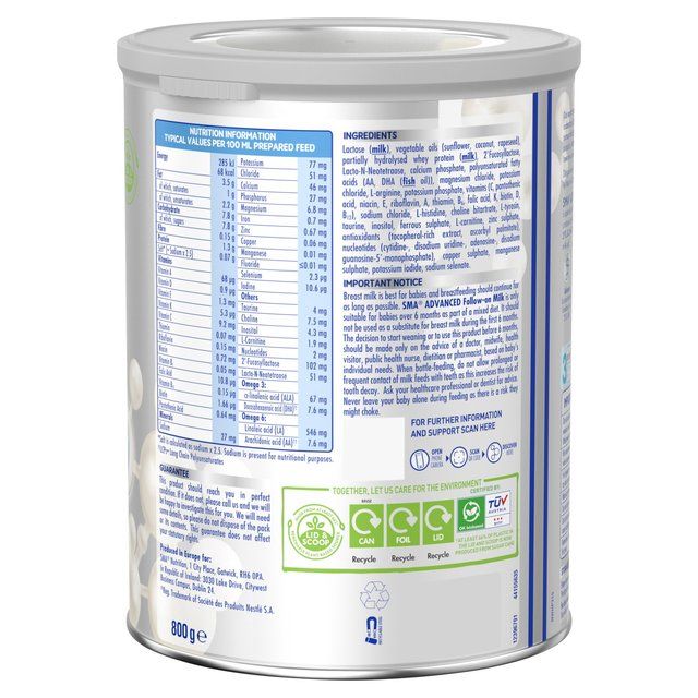 SMA Advanced 2 Follow-on Milk Powder 6 mths+ 800g