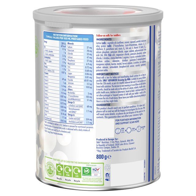 SMA Advanced 3 Growing Up Milk Powder 1-3 Yrs 800g