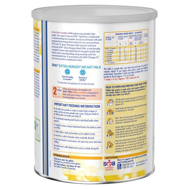 SMA Extra Hungry Infant Milk Powder From Birth 800g