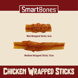 SmartBones 9 Mini Chicken Wrapped Rawhide Free Sticks Dog Treats 9 per pack