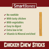 SmartBones Chicken Rawhide Free Sticks Dog Treats 100g