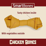SmartBones Large Chicken Rawhide Free Bone Dog Treat 109g