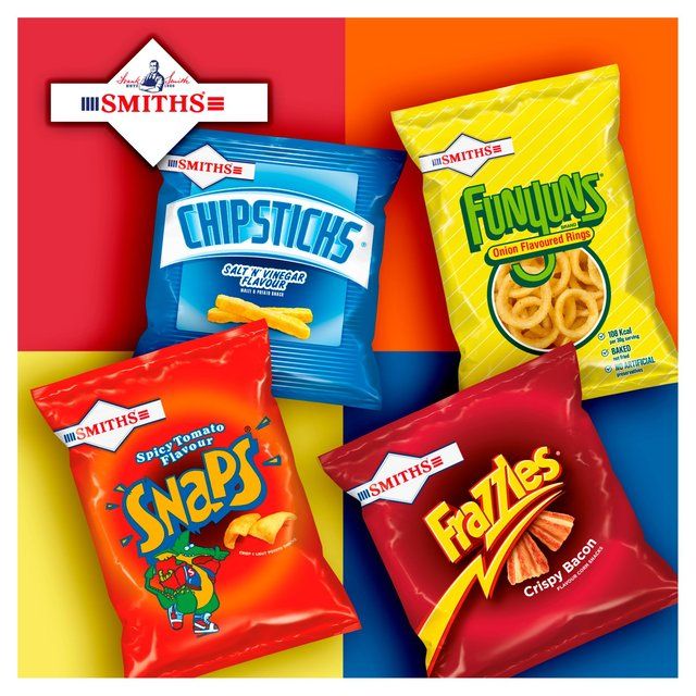 Smiths Frazzles Crispy Bacon Multipack Snacks 6 x 20g