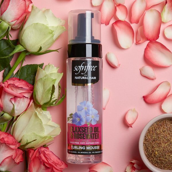 SNF Naturals Flaxseed Oil & Rosewater Curling Mousse 200ml