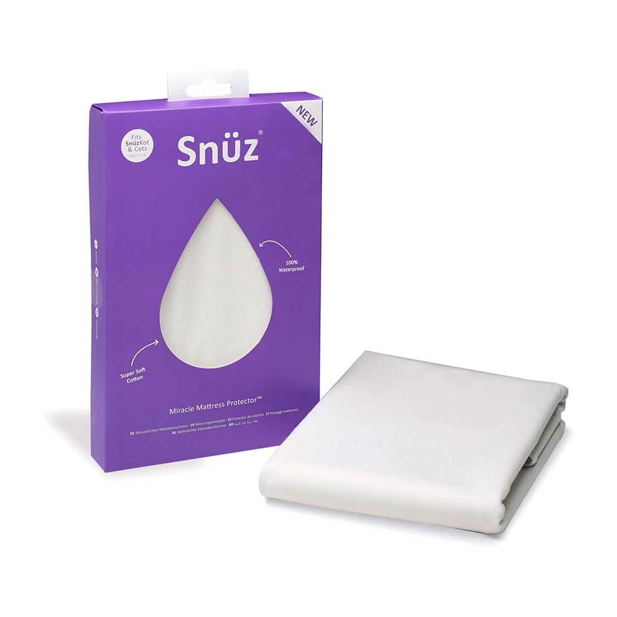SnuzKot Waterproof Mattress Protector - 68x118cm