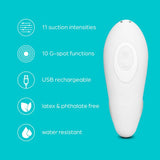 So Divine Pearl Vibe G-spot Suction Stimulator White