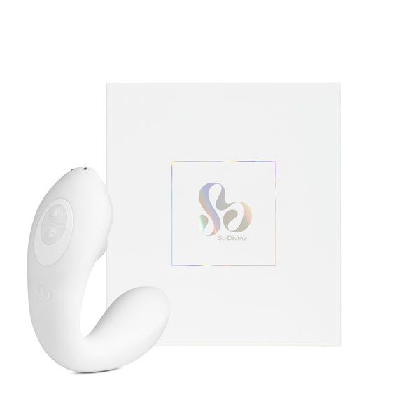 So Divine Pearl Vibe G-spot Suction Stimulator White