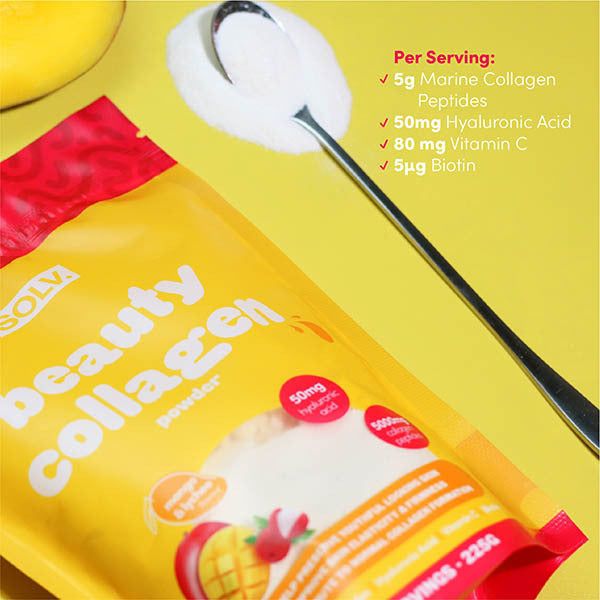 SOLV. Collagen - Mango and Lychee 225g Pouch