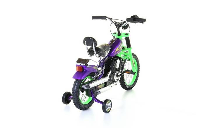 Spike Chopper 14 inch Wheel Size Kids Beginner Bike - Green