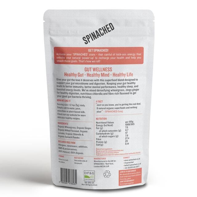 Spinached Organic Gut Wellness Probiotic Growth & Digestion supplement 200g