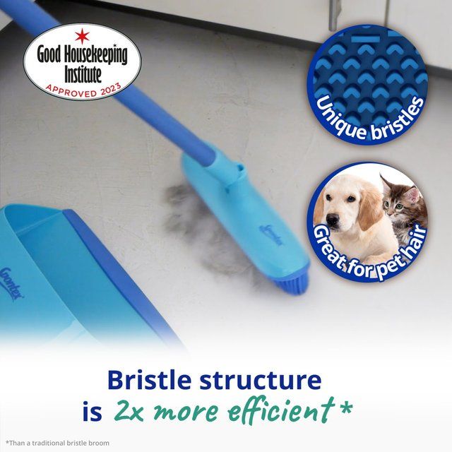 Spontex Catch & Clean Broom & Dustpan