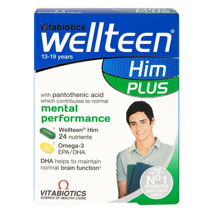 Vitabiotics Wellteen Him Plus - 56 Tablets Men's Multivitamins Boots
