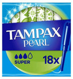 Tampax Pearl Super Tampons Applicator 18X GOODS Boots