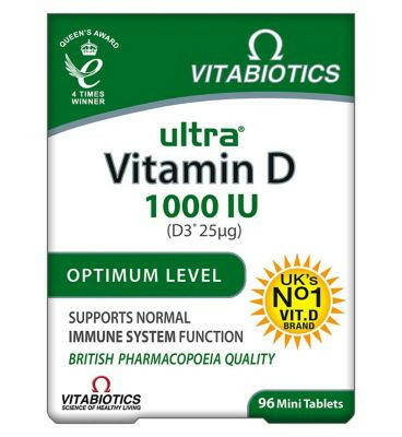 Vitabiotics Ultra D3 25 µg - 96 Tablets GOODS Boots