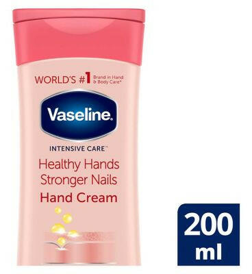 Vaseline Intensive Care Hand Cream Healthy Hands Stronger Nails 200ml GOODS Boots