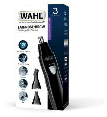 Wahl Trimmer Kit Rechargeable Ear,Nose and Eyebrow Men's Toiletries Boots