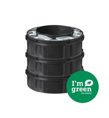 Tommee Tippee Twist and Click Advanced Nappy Bin Refill Cassettes, Sustainably Sourced Antibacterial GREENFILM, Pack of 3 Toys & Kid's Zone Boots