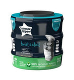 Tommee Tippee Twist and Click Advanced Nappy Bin Refill Cassettes, Sustainably Sourced Antibacterial GREENFILM, Pack of 3 Toys & Kid's Zone Boots
