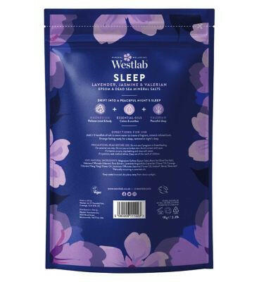 Westlab Sleep Epsom Bath Salts with Lavender 1kg Sleep & Relaxation Boots
