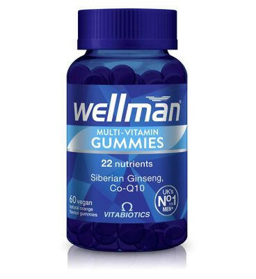 Vitabiotics Wellman Multi-Vitamin Gummies 60 Vegan Orange Gummies Health Care Boots
