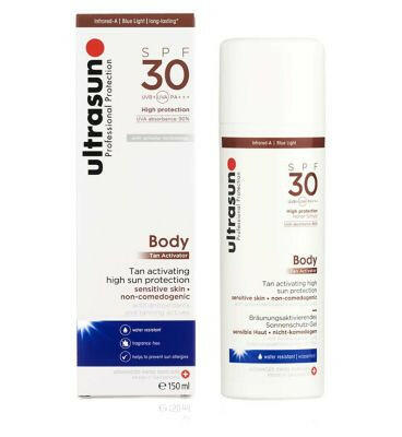 Ultrasun Body Tan Activator 30spf sun protection 150ml Suncare & Travel Boots