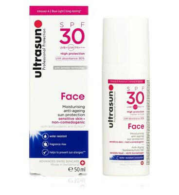 Ultrasun Face 30spf sun protection 50ml Suncare & Travel Boots