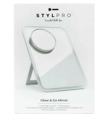 STYLPRO GO AND GLOW LED Travel Mirror Make Up & Beauty Accessories Boots